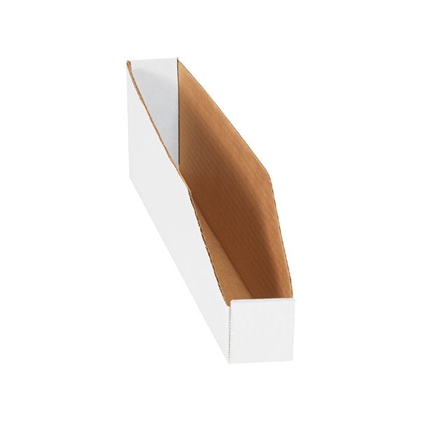 Bsc Preferred 2 x 18 x 4-1/2'' White Bin Boxes, 50PK BUY00032194 - main